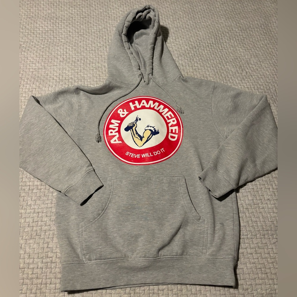 Full Send Arm & Hammered Hoodie Fits M Tagged S